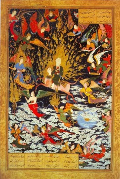 宗教的 Painting - スルタン・ムハンマドのミラージ 宗教的イスラム教